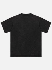 Fun Letter Print T-shirt - 1901