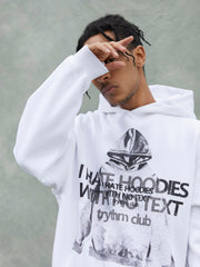 Fun Lettering Double Print Hoodie - 1964