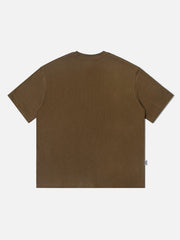 T-shirt à imprimé graffiti flou
