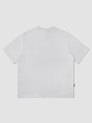 T-shirt à imprimé graffiti flou