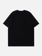 T-Shirt mit flauschigem Buchstaben-Print
