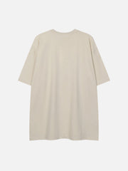 T-Shirt mit flauschigem Buchstaben-Print
