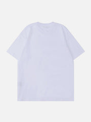T-Shirt mit flauschigem Buchstaben-Print