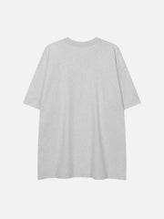 T-Shirt mit flauschigem Buchstaben-Print