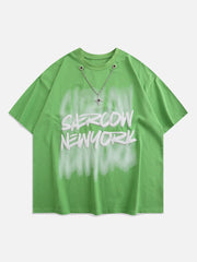 Fuzzy Letters Halskette T-Shirt