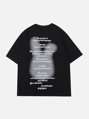 T-shirt imprimé lapin duveteux