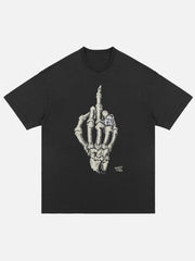 Fxxk U Skelett T-Shirt