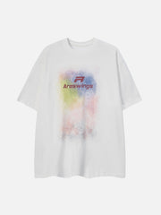 T-Shirt mit Galaxie-Print