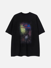 T-Shirt mit Galaxie-Print