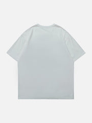 Jeans-T-Shirt mit Geister-Applikation