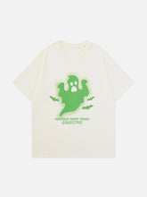 T-Shirt mit Ghost-Strukturdruck