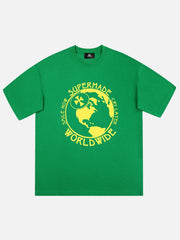 T-shirt imprimé globe