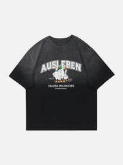 T-Shirt mit Gans-Grafik