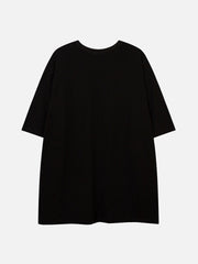 T-Shirt mit Gothic-Alphabet-Grafik
