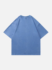 T-Shirt mit Gothic-Buchstaben-Print