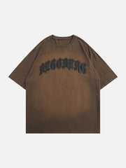 Gothic Letter Washed Tee