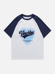 T-Shirt mit Herz- und Buchstaben-Print