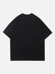 T-Shirt mit Farbverlauf und Stern-Buchstaben-Print