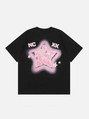 Gradient Star Print Tee