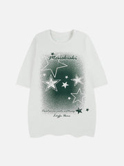 Gradient Star Print Tee