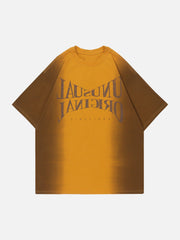 T-Shirt mit Farbverlauf und Batikmuster