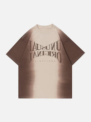 T-Shirt mit Farbverlauf und Batikmuster