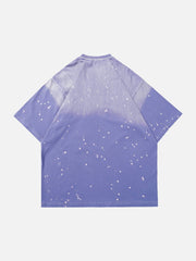 T-Shirt mit Farbverlauf und Stern-Print