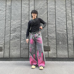 Jean délavé et vieilli avec graffitis - 1886