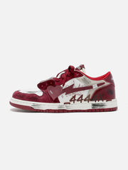 Graffiti Distressed Herz Skate Schuhe