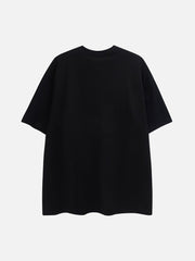 T-Shirt mit Graffiti-Figuren-Print