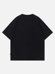 T-Shirt mit Graffiti-Print