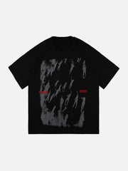 Graffiti Silhouette Print Tee