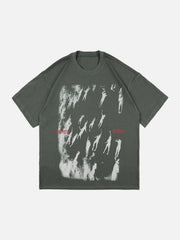 Graffiti Silhouette Print Tee
