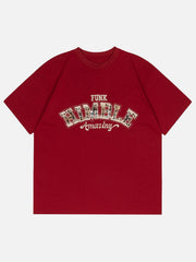 HIMBLE Letter Patchwork Tee