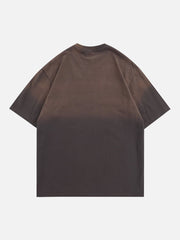 Halo Letter Patchwork T-Shirt