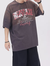 T-shirt patchwork à lettres Halo