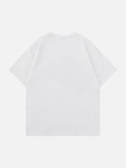 Hand Painted Cat Print Tee