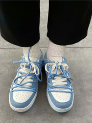 Haze Blue Love Breathable Board Shoes - 1854