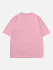 Heart-shaped patch Tee