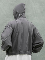 Heavyweight Batik Washed Distressed Hoodie