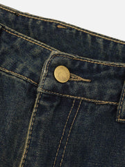 High Street American Tie Dye Star Bead Jeans