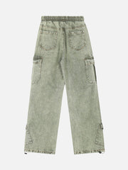 Pantalon ample à taille élastique et cordon de serrage