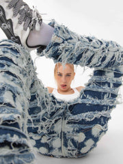 Jean slim délavé High Street - 1492