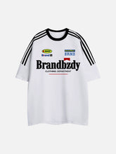 T-shirt de marque tendance à trois pôles rétro High Street