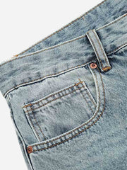 High Street Ripped Micro Flare Jeans