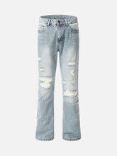 High Street Ripped Micro Flare Jeans