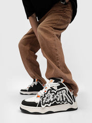 High Street Thick Bottom Board Shoes Couple Models -1591