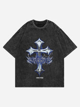 High Street – Lockeres, verwaschenes und gealtertes T-Shirt