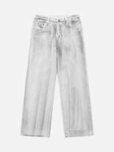 Hip Hop Aged Straight Leg Jeans - 1932