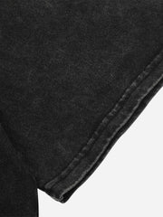 T-Shirt mit Hip-Hop-Totenkopf-Print